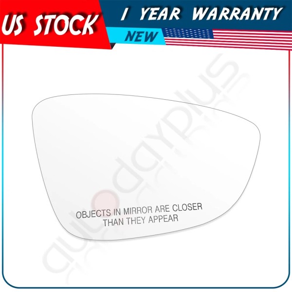 Autodayplus Replacement Mirror Glass Heated For V.W. PASSAT 12-12 Passenger