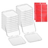 uxcell 20 Pcs Press on Nail Storage Box with Adhesive