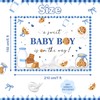 Mocsicka Cookie Baby Shower Backdrop A Sweet Baby Boy is