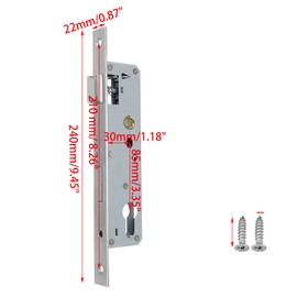 Wealrit 9-7/16" Mortise Lock for Glass Doors Sliding Patio Door Linkage Lock Replacement(Mortise 1.18")