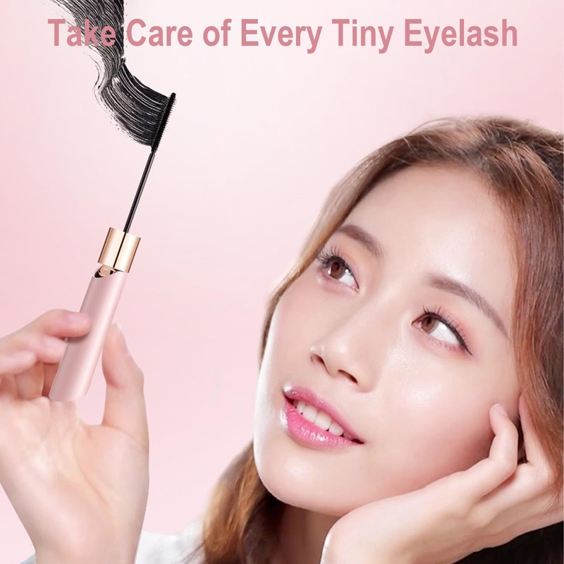 2PCS Lengthening Black Mascara for Fine Short Lashes & Older