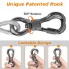 XiaZ Dog Tie Out Cable 50ft, Outdoor Runner Lead Chain