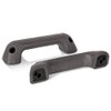 ECOTRIC 2Pcs Armrest Door Handle Pull Grey Compatible with 1987-1996 Navara Hardbody D21 Frontier Pickup