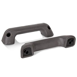 ECOTRIC 2Pcs Armrest Door Handle Pull Grey Compatible with 1987-1996 Navara Hardbody D21 Frontier Pickup