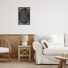 Stupell Industries Funny Haunted House Phrase Wall Plaque Art Design by Lil' Rue