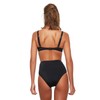 TRENDYOL Women's V Cut High Waist Bikini Bottoms, black