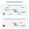 Cable Matters 2-Pack Retractable Micro USB Cable - 2.5 Feet