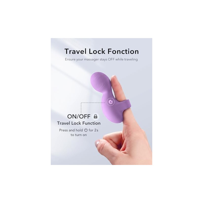 Multifunctional Finger Massager, Waterproof Rechargeable Mini Portable Body Massage Tool