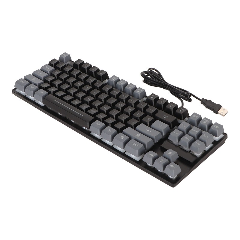 Mechanical Gaming Keyboard Multifunction 87 Keys Colorful Backlight USB Wired