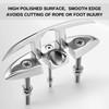 Acefvnofo 6" Boat Cleat, Folding Dock Cleats (2Pack) with Fasteners,