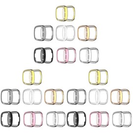 Gatuida 21pcs TPU Protective Watch Case for Sense Full Cover Rhinestones Scratch and Dirt-Resistant Compatible for Daily Wear and Outdoor Activities