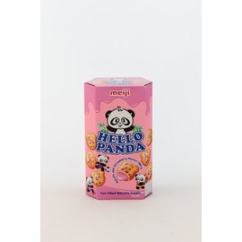 Meiji Hello Panda Biscuits with Strawberry Flavor Filling - 1.76 Oz (Pack of 2)