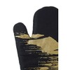 Premier Housewares Oven Glove, Cotton, Black/Gold, Single