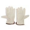 Garden Cowhide Gloves Puncture Proof Wearproof Full Finger Leather Gloves