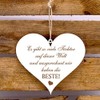 Heart Saying "Beste Tochter der Welt" Decorative Sign Wooden Sign