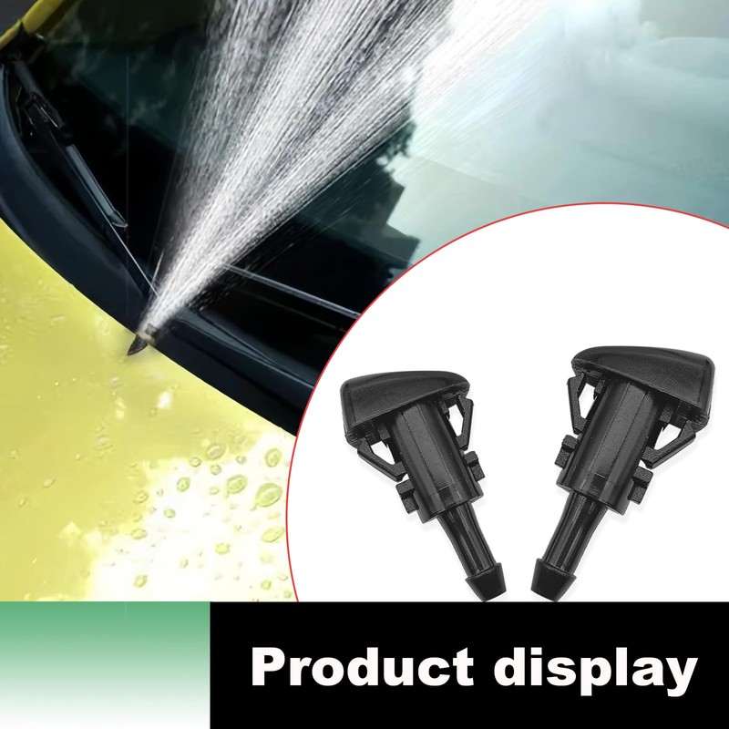 2PCS Front Windshield Washer Nozzles, Windshield Wiper Sprayer Nozzle Jet