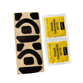 Mars Fox Mice Skates Mouse Feet for Razer Basilisk V3 X Hyperspeed Wireless Gaming Mouse (2 Sets)- Thickness 0.7mm (Black)