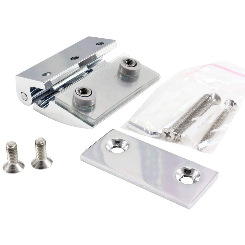Di Vapor (R) 90 Degree Wall Mounted Shower Door Glass