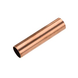 sourcing map Copper Round Pipe, 24 mm OD 1 mm Wall Thickness 100 mm Length Straight Pipe Pipe
