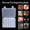 LAifu Small Bead Organizers, 30 Pieces Plastic Organiser Box Jewelry