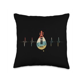 Check out my Hurdy-Gurdy Player Shirts Hurdy-Gurdy Player Heartbeat Retro ECG EKG Throw Pillow, 16x16, Multicolor