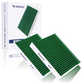 AEROVEL High Performance Car Air Conditioner Filter Air Circulation Easy Installation 4 Layers Activated Carbon Pollen & PM2.5 Protection (A2-7010, Pack of 2)