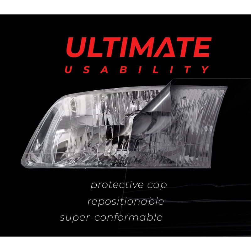 VViViD+ Ultimate Headlight Taillight Tint Vinyl Wrap (16” x 30ft,