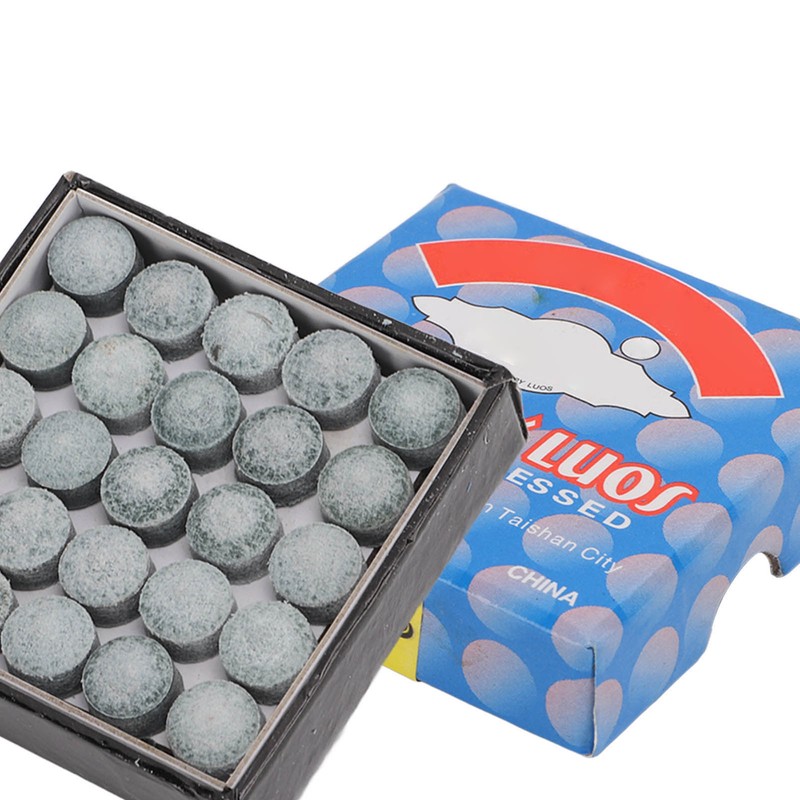 50Pcs Snooker Pool Cue Tips Grade A Leather Billiard Cue