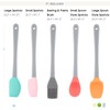 FONGLUAN Mini Silicone Spatula Set of 5 - Heat Resistant