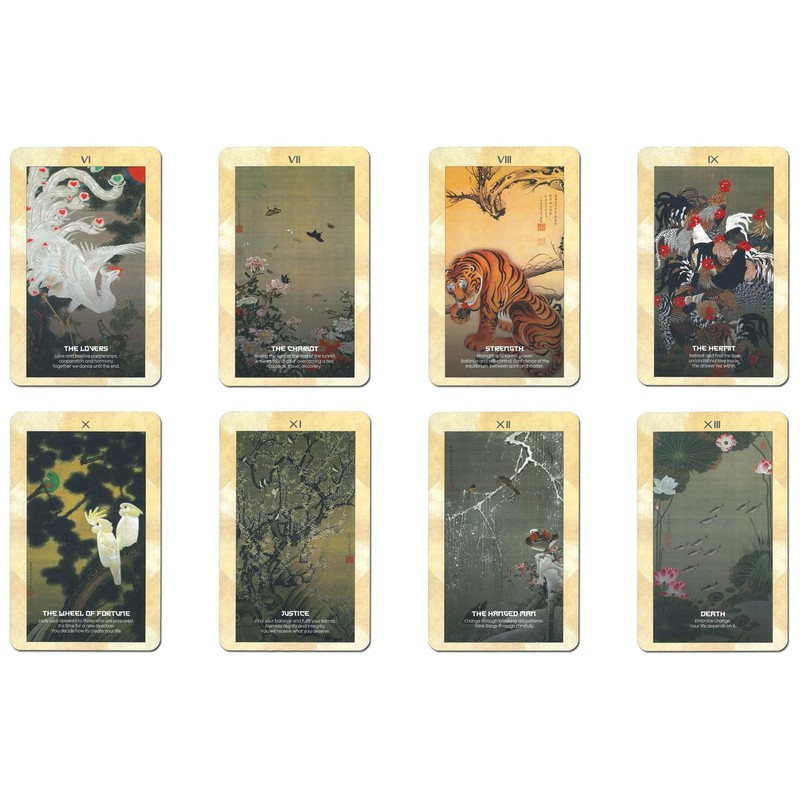 Tarot Card Divination Ito Jakuchu Tarot (Large Arcana Only, 22