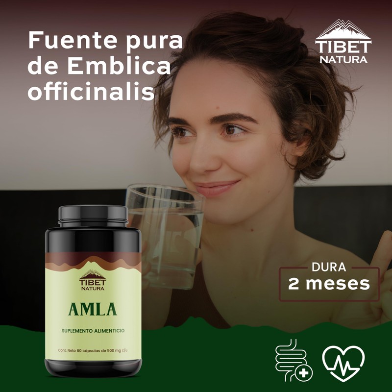 TIBET NATURA - Amla 60 Cápsulas 500 mg c/u -