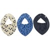 Pippi Unisex Baby Bandana Bib Boy Triangular Scarves, Blue (vallarta