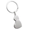 SILBERKANNE Exclusive Key Ring with Hearts 8 x 3.5 cm
