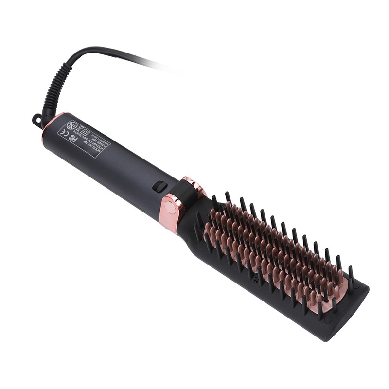 Hot Comb Electric Folding Design Ergonomic Handle Curls Straight Hair