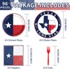 96Pcs Texas State Flag Birthday Party Supplies Texas State Flag