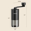 DeeKleen Manual Conical Burr Coffee Grinder, Ceramic Mill, Hand Crank,Portable,Perfect