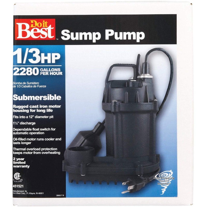 Flint Walling/Star 3SDHL Cast-Iron Submersible Sump Pump