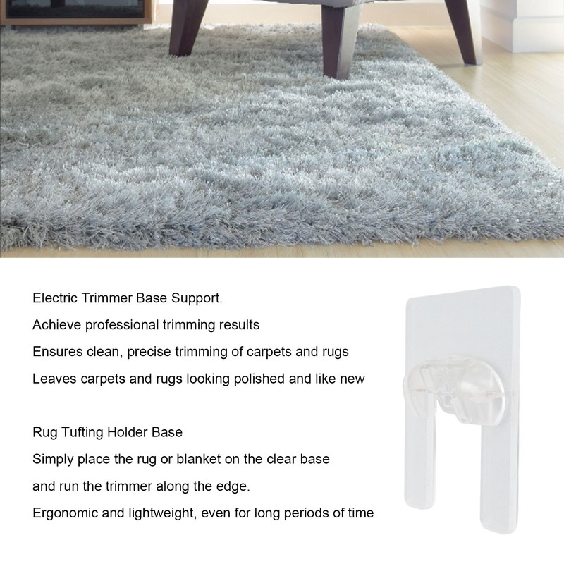 Shearing Fur Machine Base Transparent Acrylic Carpet Clipper Bracket Rug