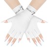 LOPHE UV Gloves Nails, Anti-UV Protection, Fingerless Glove, Skin Care,