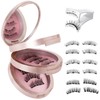 WEIYANG Kit de Pestañas Postizas Magnéticas, Incluye Aplicador y Caja