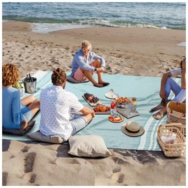 Extra Large Picnic Blanket Outdoor Turkish Beach Towel Camping Blanket ark Stadium Outside Festival Grass Hammock Grounding Rugs Lightweight Mexican Serape Floor Patio Baja Cobijas Mexicanas Para Mesa