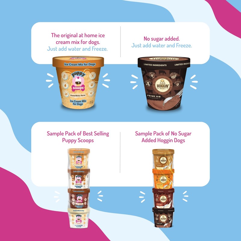 Puppy Scoops Dog Ice Cream Mix (Peanut Butter Flavor), 4.65