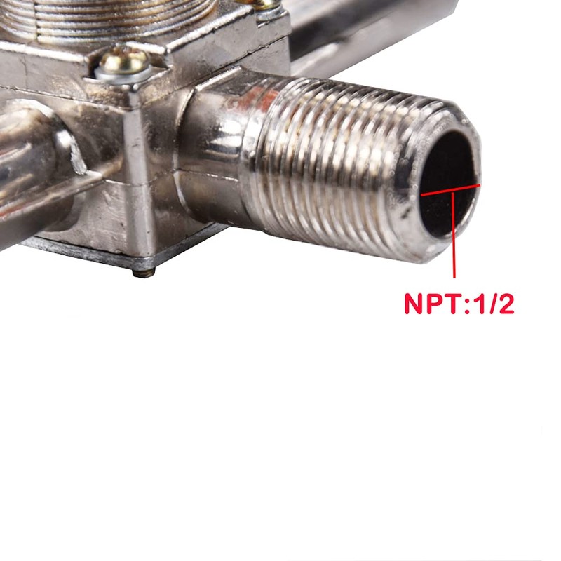 NPT Compressor Manifold Heavy Duty Double Outlet Manifold Air Compressor