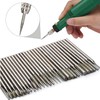 KEWAYO 30pcs Diamond Grinding Bits Set, Diamond Coated Rotary Burrs,