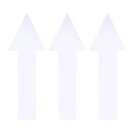 YOKIVE 6Set / 18Pcs Arrow Stickers, Directional Signs Floor Wall Decal | PVC Sticky Removable for Floor, Wall, Markers (White, 8x2-inch)