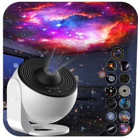 Planetarium Star Projector,Galaxy Projector for Bedroom,Realistic Starry Sky Night Light with 13 Film Discs,Solar System Constellation Moon for Kids Bedroom Ceiling Home Living Room Decor