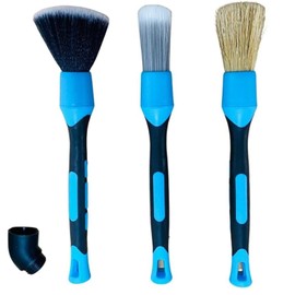 Set of 3 Specialist Detailing Brushes – Perfect for Cleaning Car Vents, Dashboard, Trim, Seats, and Wheels – Soft, Durable Bristles for Scratch-Free Detailing – Ideal for Interior and Exterior Use.
