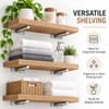 4PCS Invisible Floating Shelf Brackets Heavy Duty Solid Metal Hidden