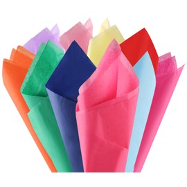 Phinus 80-Sheet 20" Colored Tissue Paper for Gift Bags, Weddings, Birthday Parties, DIY Crafts & Decorations
