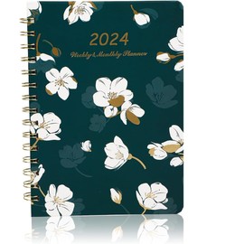 2024 Academic Weekly Planner A5 Simplified Daily Planner And Notebook Aesthetic Spiral To do List Notepad to Easily Organize Your Tasks And Appointments (Weekly Planner（Blue）)